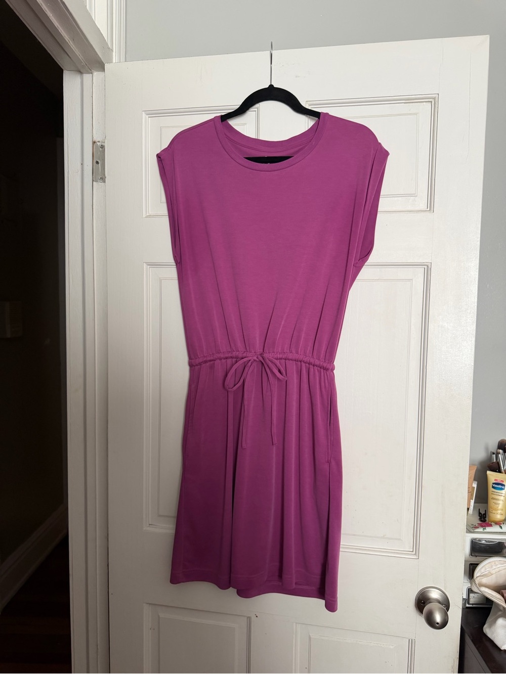 Lou & Gray Women's Drawstring Waist Pink Dress